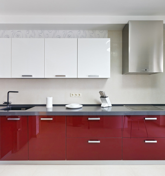 Moderní kuchyně interiér - Fotografie, Obrázek