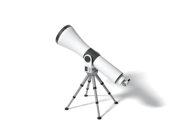 3 d の概念の望遠鏡の設計. - 写真・画像