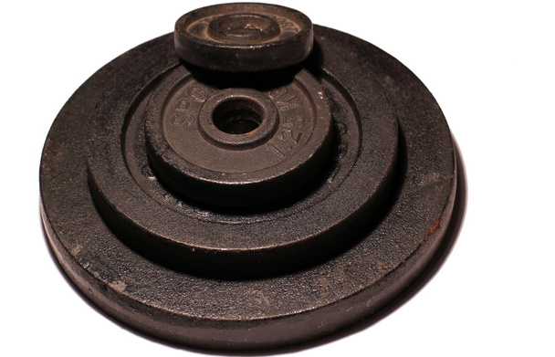 Πλάκες βάρους του ένα barbell/αλτήρα - Φωτογραφία, εικόνα