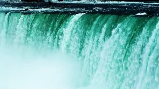 Niagara falls z bliska - Materiał filmowy, wideo