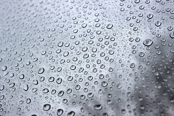 雨背景後窓の水滴は - 写真・画像
