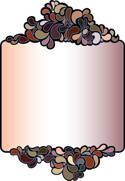 Frame (Colored droplets) - Vector, Image