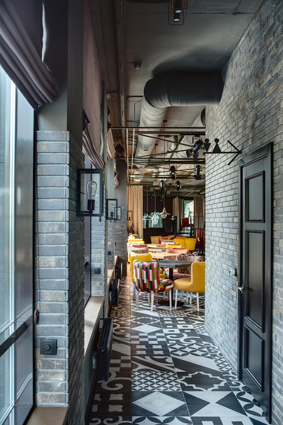 Restaurant in a loft style - Φωτογραφία, εικόνα