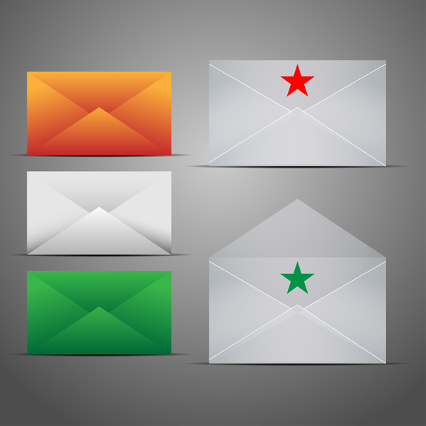 Conjunto de iconos de marketing de correo
. - Vector, Imagen