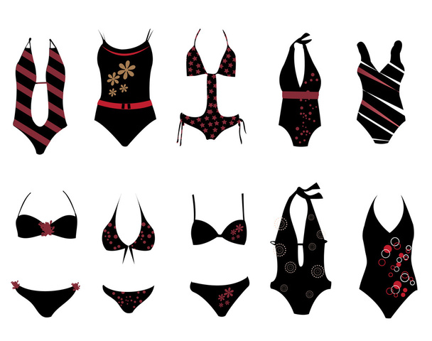 Swimsuits - Vector, Image