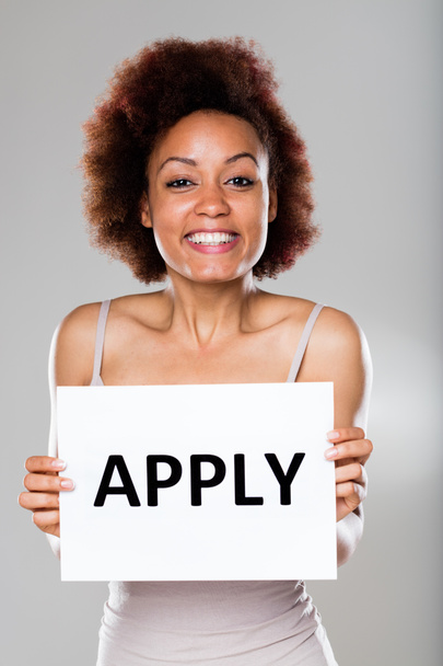 don't be scared and apply now says this woman - Photo, Image
