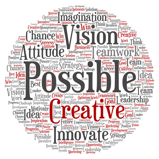 abstract creative business word cloud  - Photo, Image