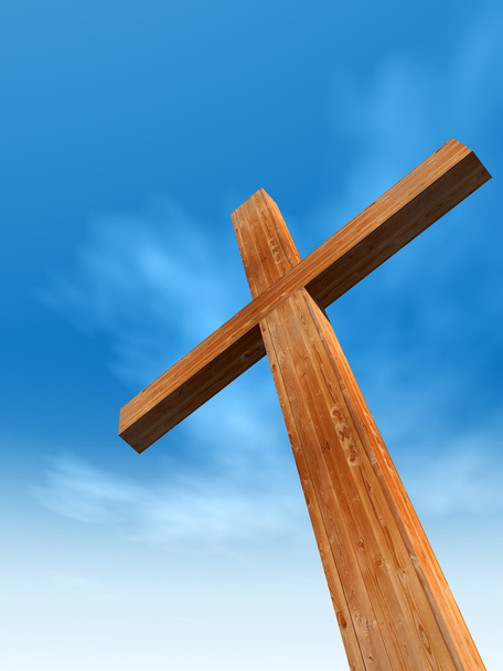 croix conceptuelle en bois
  - Photo, image