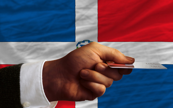 kopen met credit card in Dominicaanse - Foto, afbeelding