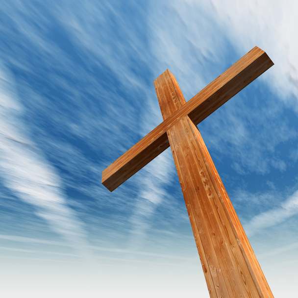 cruz de madera conceptual
  - Foto, imagen