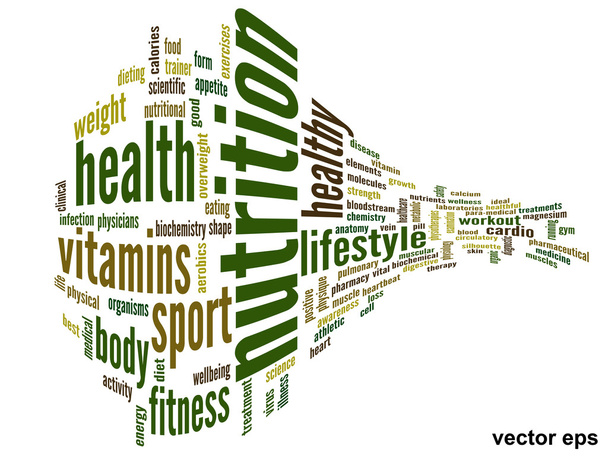 health word cloud - Vector, Image