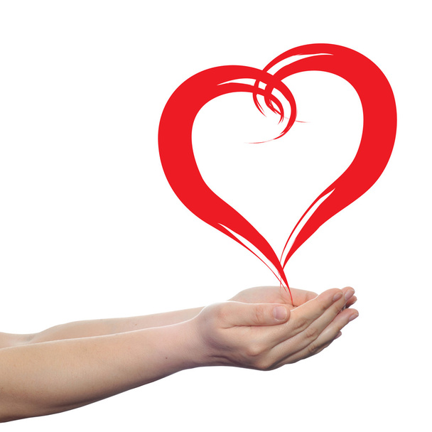 symbol miłości w kształcie serca  - Zdjęcie, obraz