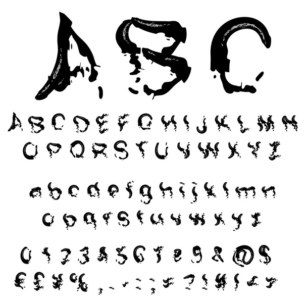 handgeschreven, schets verf lettertype  - Foto, afbeelding