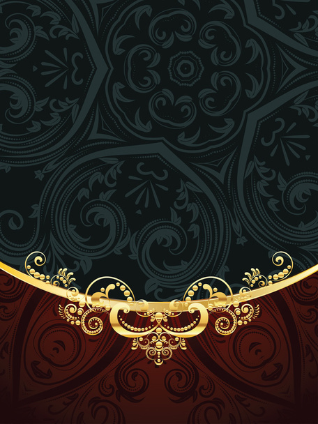 Red Decorative Background - Vector, afbeelding