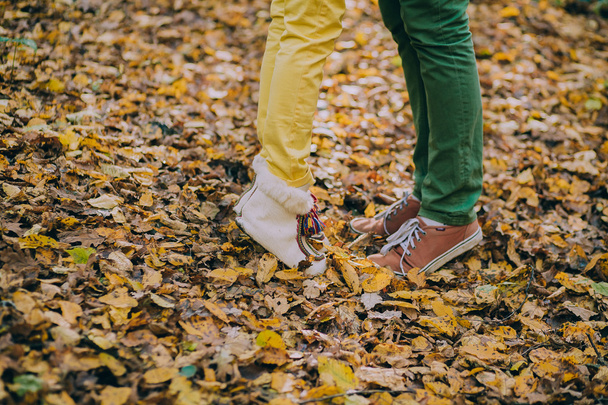 Couple in autumn park - Photo, Image