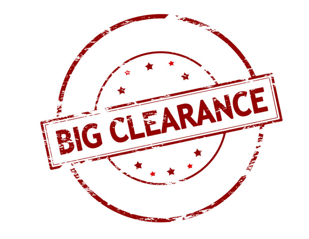 Big clearance stamp - Vector, Image