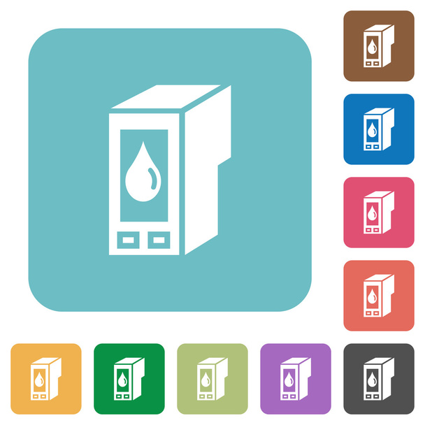 Flat ink cartridge icons - Vector, Image