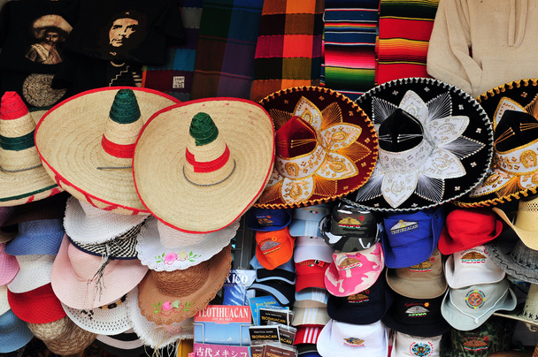 Мексиканський sombreros і Ковбойські капелюхи - Фото, зображення