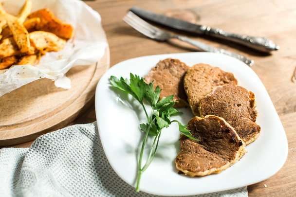 Pumpkin fritters with herbs - Photo, Image