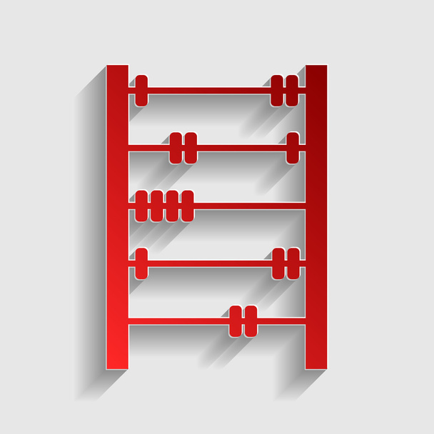 Retro abacus sign - Vector, Image