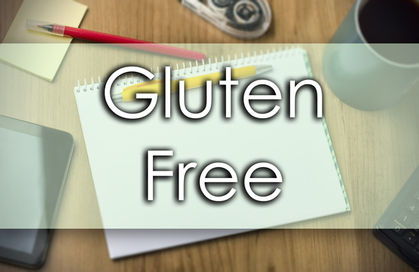 glutenfrei - Geschäftskonzept mit Text - Foto, Bild
