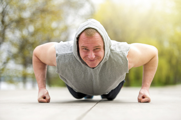Push up exercise, Stock Photo, Picture And Low Budget Royalty Free