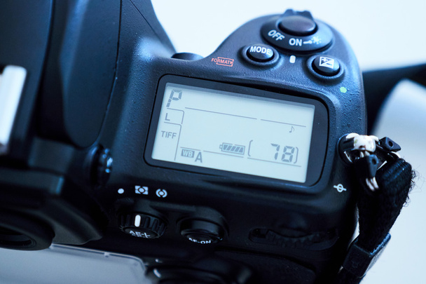 Detalhe da câmera DSLR Digital Single Reflex
 - Foto, Imagem