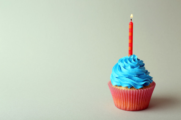 colorful Birthday cupcake - Фото, изображение