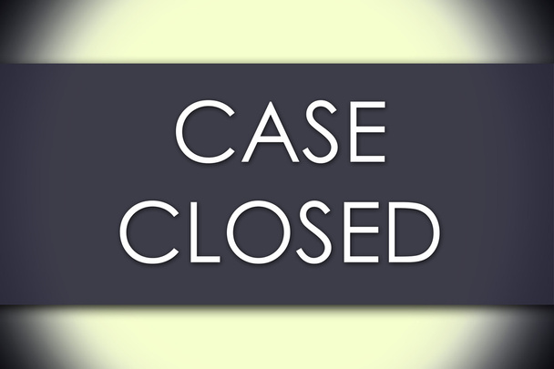 CASE CLOSED - бізнес-концепція з текстом
 - Фото, зображення