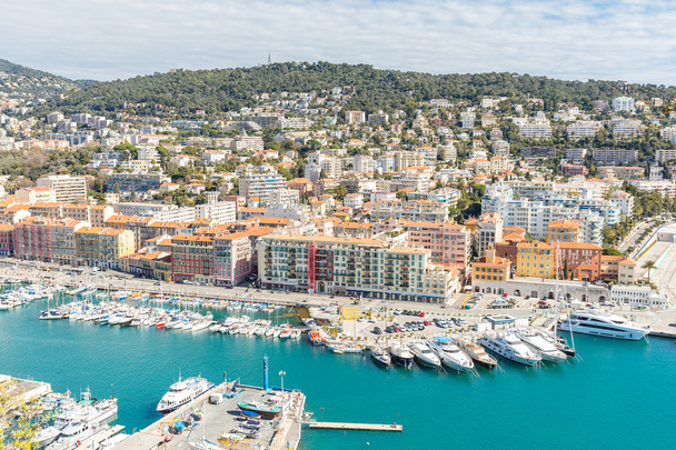 Nice Cote d'Azur with mediterranean beach sea - Foto, imagen
