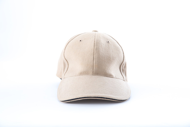 brown baseball cap on white background - Фото, зображення