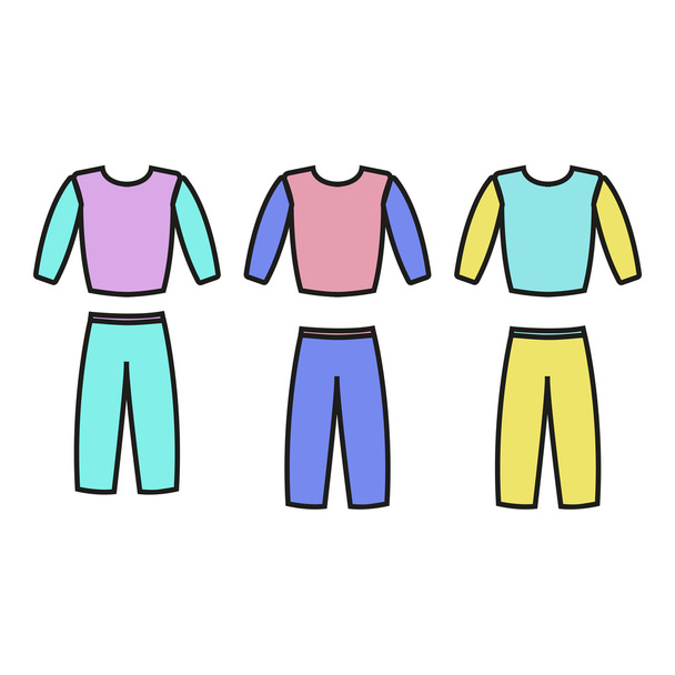 Tracksuit vector. Tracksuit icon fitness. Mens sports suit vector. - ベクター画像