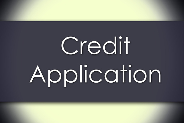 Credit Application - business concept with text - Photo, Image