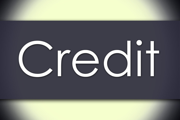 Credit - business concept with text - Photo, Image