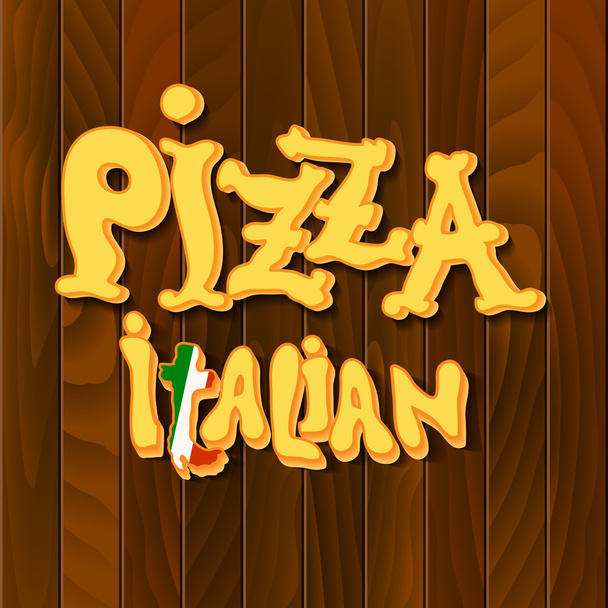 ιταλική πίτσα φόντο - Διάνυσμα, εικόνα