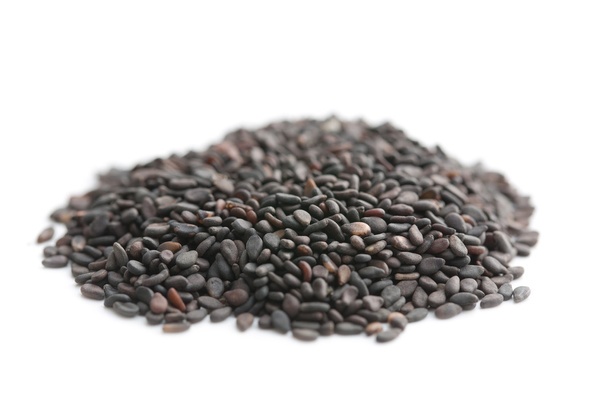 Black sesame seeds. - Фото, изображение