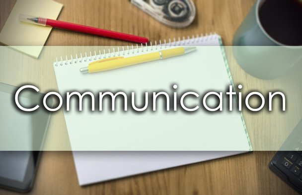 Comunicación - Concepto empresarial con texto
 - Foto, Imagen