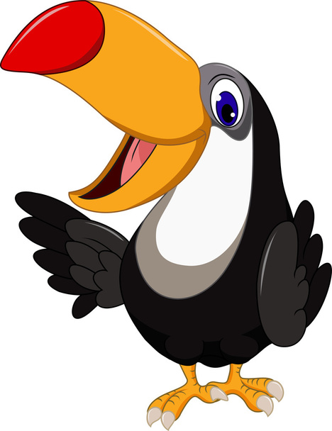 Carino fumetto tucano uccello
 - Vettoriali, immagini
