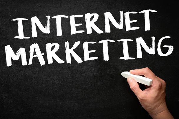 Internet marketing inscriptie - Foto, afbeelding
