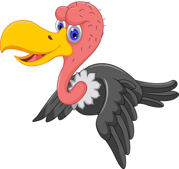 mignon vautour dessin animé volant
 - Vecteur, image