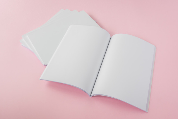 empty and white Booklets - 写真・画像