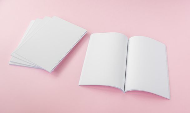 empty and white Booklets - Fotografie, Obrázek