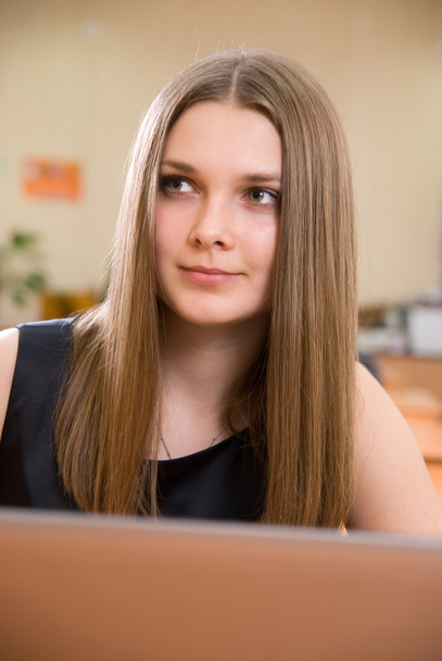 Portrait of beautiful business woman at office - Photo, image