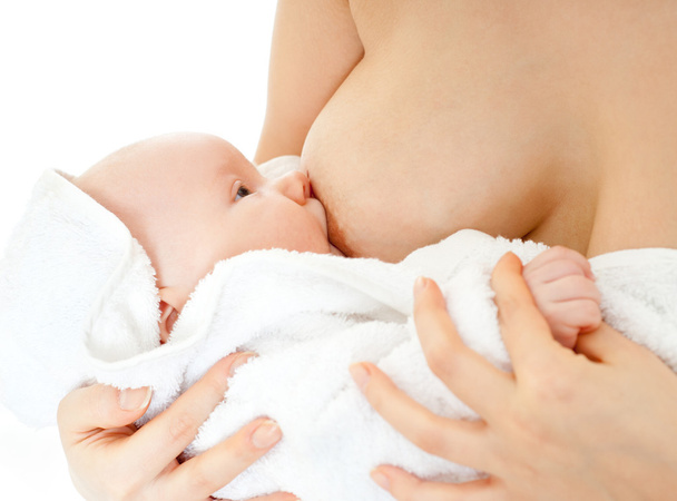 Mother breast feeding baby - Photo, Image