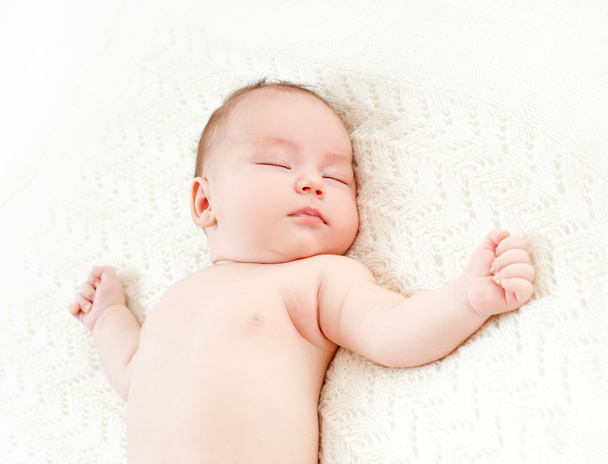 aranyos, alvás baba - Fotó, kép