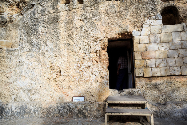 Golghota znany jako ogród grobowca, Jerozolima, Izrael - Zdjęcie, obraz