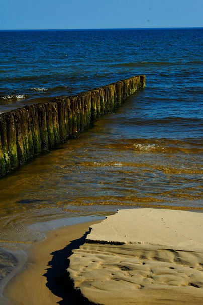 Deniz yaz mavi manzara Baltık Denizi Polonya - Fotoğraf, Görsel