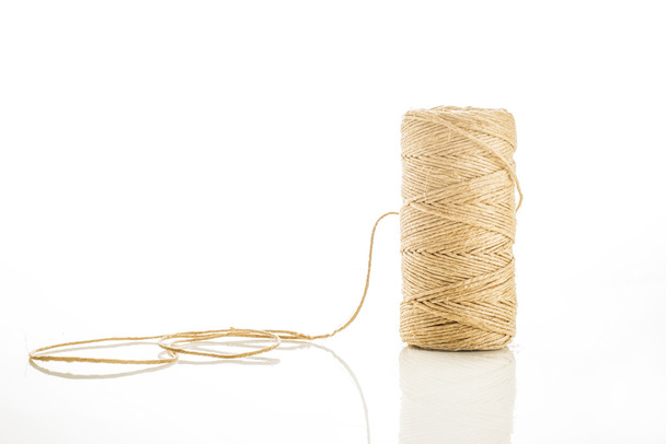 Natural rope roll isolated - Photo, image