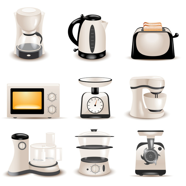 Kitchen appliances - Vector, Image