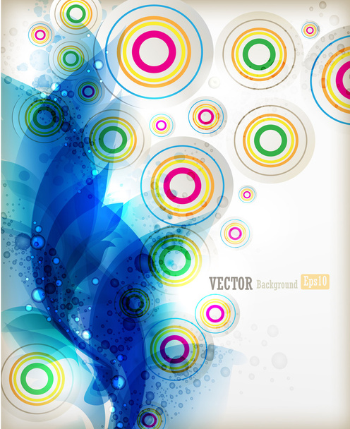 Abstract vector background with blue elements - Вектор, зображення